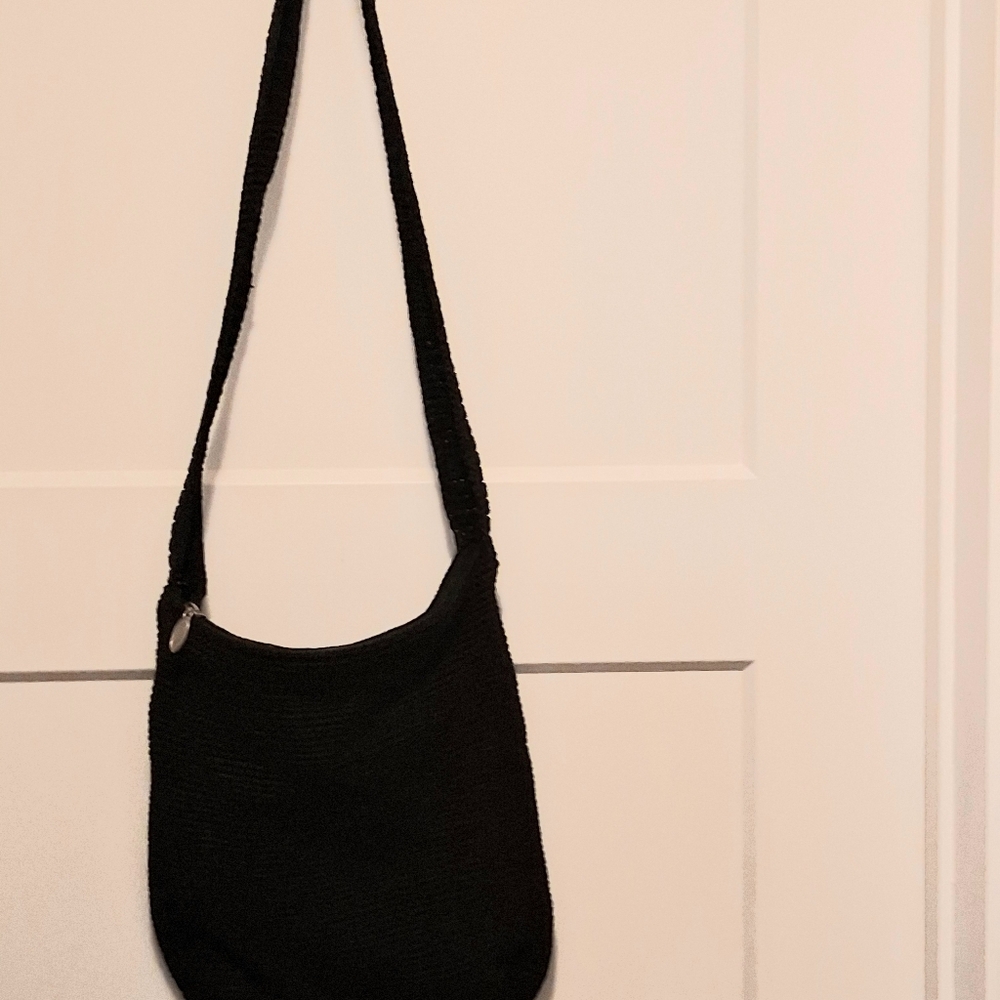 Crocheted Old Navy Black Shoulder Bag - Picture 4 of 4